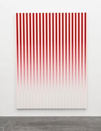 Slow Motion Red # 1 by Philippe Decrauzat contemporary artwork painting
