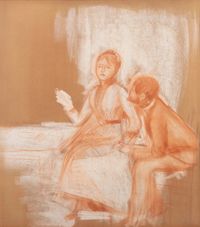 Les amoureux by Pierre-Auguste Renoir contemporary artwork painting