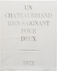 Un Chateaubriand bien-saignant pour deux by Marcel Broodthaers contemporary artwork print