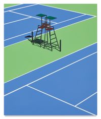 Empty Courts, Queens, NY by Daniel Rich contemporary artwork painting, works on paper