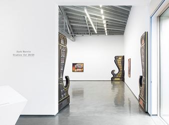 Exhibition view: Zach Harris, Studies for 20/20, David Kordansky Gallery, Los Angeles (11 May—15 June 2019). Courtesy David Kordansky Gallery, Los Angeles. Photo: Jeff McLane.