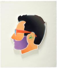 Self Portrait (Purple Beard) by Alex Israel contemporary artwork print