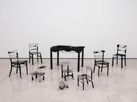 Remains of the day by Mona Hatoum contemporary artwork sculpture