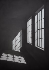 Untitled (Light through two Windows) by Simon Schubert contemporary artwork painting, works on paper, drawing