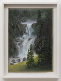 Cherry Falls by Neil Raitt contemporary artwork painting, works on paper