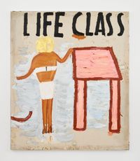 Life Class by Rose Wylie contemporary artwork painting