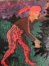catch god by the tail by Noemi S. Conan contemporary artwork painting, works on paper, sculpture, photography, print