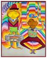 Looking for the perfect beat by OSGEMEOS contemporary artwork 1