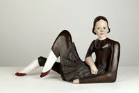 Reclining Doll by Cathie Pilkington contemporary artwork sculpture