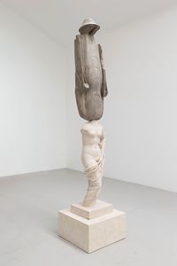 Eternity-New 40403 Stone Statue, Aphrodite Holding Her Drapery / 永生－新40403 石佛像，阿芙羅狄蒂 by XU ZHEN® contemporary artwork sculpture