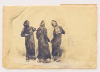 Three Degrees by Michaël Borremans contemporary artwork works on paper