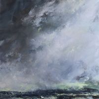 Sea mist bringing the rain by Janette Kerr contemporary artwork painting
