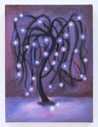 Purple Star Tree by Tao Siqi contemporary artwork painting