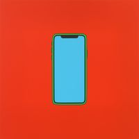 Untitled (iPhoneX) by Michael Craig-Martin contemporary artwork painting