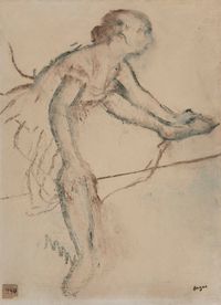 Danseuse assise by Edgar Degas contemporary artwork drawing