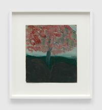 Untitled (Pinkish-Red-And-Grey Tree) by Frank Walter contemporary artwork painting, works on paper