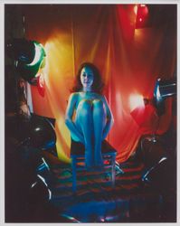 Lucas Samaras, Sittings 8 x 10, 2/21/80 (1980). Color Polaroid photograph. 25.4 x 20.3 cm. © Lucas Samaras. Courtesy Pace Gallery.