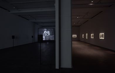 Exhibition view: David Claerbout, Dark Optics, Sean Kelly, New York (29 April–4 June 2022). Courtesy Sean Kelly, New York. Photo: Jason Wyche, New York.  
