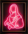 Neon Mona - After Leonardo Da Vinci by Frans Smit contemporary artwork 1