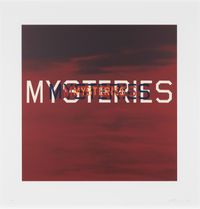 Mysteries by Ed Ruscha contemporary artwork print
