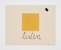 Untitled (listen) by Luca Frei contemporary artwork painting, works on paper