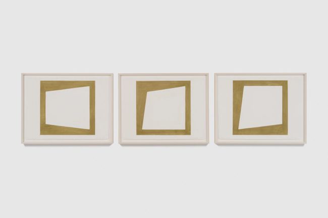 3 Frames: A, B, and C by Robert Mangold contemporary artwork