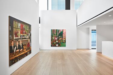 Exhibition view: Hernan Bas, TIME LIFE, Lehmann Maupin, 501 West 24th Street, New York (7 November 2019–4 January 2020). Courtesy the artist and Lehmann Maupin, New York, Hong Kong, and Seoul. Photo: Matthew Herrmann.