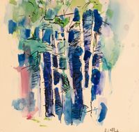 Glass Forest I by Audrey Flack contemporary artwork painting, works on paper, drawing