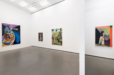 Exhibition view: Ryan Mosely, A planets revolution, Galerie EIGEN + ART, Berlin (24 October–30 November 2019). Courtesy Galerie EIGEN + ART, Berlin. Photo: Uwe Walter, Berlin.