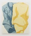 Back Forward, Cuffs Gesture Left, Torso Scrunch (Yellow, Blue) by Ivy Haldeman contemporary artwork 1