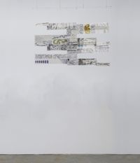 Scenery Flags B by Jin Jinghong contemporary artwork works on paper