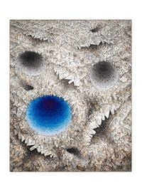 Aggregation 23 - NV123 (BLUE) by Chun Kwang Young contemporary artwork works on paper, mixed media