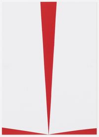 Untitled (Red and White) by Carmen Herrera contemporary artwork print