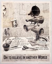 Oh To Believe in Another World (Studio Still Life) by William Kentridge contemporary artwork painting, works on paper, drawing