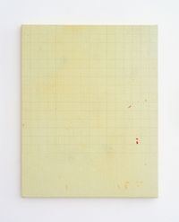 Endnote oblique, pink (pale yellow) by Ian Kiaer contemporary artwork painting