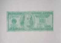 Dollar by Andrei Molodkin contemporary artwork drawing