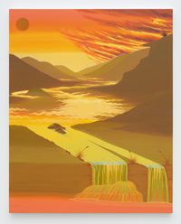 Fire Valley by Jen Hitchings contemporary artwork painting