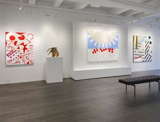 Exhibition view: Knox Martin, Garden of Time, Hollis Taggart, New York (6 January–5 February 2022). Courtesy Hollis Taggart.