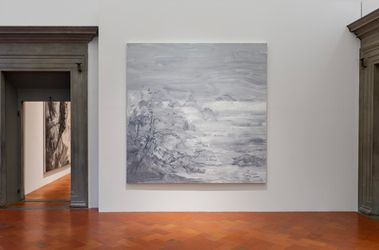 Yan Pei-Ming, Paradis Céleste pour ma mère (2023). Oil on canvas. 280 x 280 cm. Exhibition view: Painting Histories, Palazzo Strozzi, Florence (7 July–3 September 2023). Photo: Ela Bialkowska, OKNO studio.Image from:Yan Pei-Ming: A Witness to HistoryRead FeatureFollow ArtistEnquire