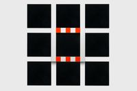 New grids: baixo-relevo - DBNR no 22 by Daniel Buren contemporary artwork painting, works on paper, sculpture
