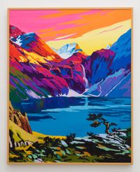 Sunset Mountains by Alec Egan contemporary artwork painting