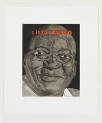 Z is for Zuma by Anton Kannemeyer contemporary artwork print