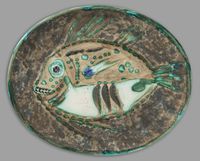 Poisson chine by Pablo Picasso contemporary artwork ceramics