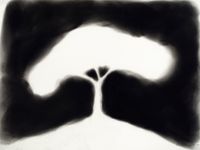 Silhouette Tree by David Nash contemporary artwork painting, works on paper