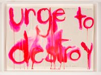 urge to destroy by Del Kathryn Barton contemporary artwork works on paper