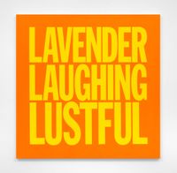 LAVENDER LAUGHING LUSTFUL by John Giorno contemporary artwork painting