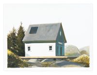 Island Studio/Quiet Afternoon by Bo Bartlett contemporary artwork works on paper