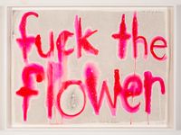 may i fuck the flower by Del Kathryn Barton contemporary artwork works on paper