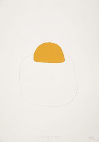 STUDY FOR ‘EGG ON BED’ SLAB WORKS’ by Adeline De Monseignat contemporary artwork painting, works on paper