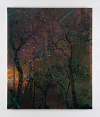 Red Stars by Elizabeth Magill contemporary artwork painting, print